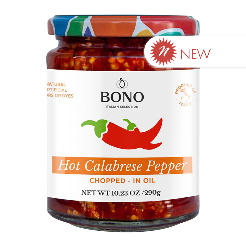 Wholesale Bono - Hot Calabrese Pepper Chopped - 10.23Oz- Bulk