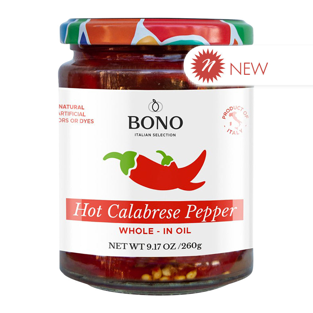 Wholesale Bono - Hot Calabrese Pepper Whole - 9.17Oz- Bulk