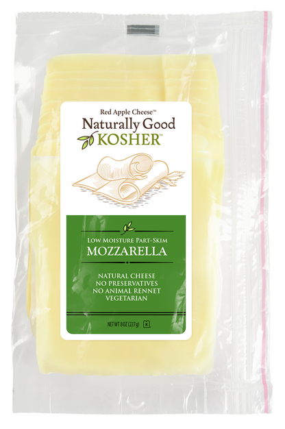 Wholesale Naturally Good Kosher Sliced Mozz- Bulk