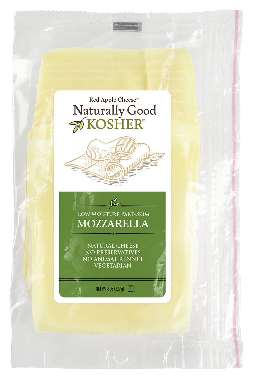 Wholesale Naturally Good Kosher Sliced Mozz- Bulk