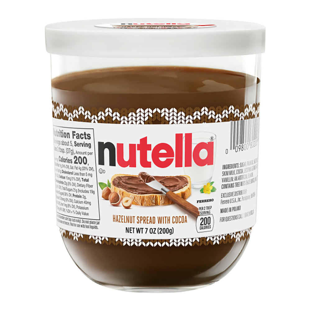 Wholesale Nutella - Holiday Glass Ja 7.0Oz- Bulk