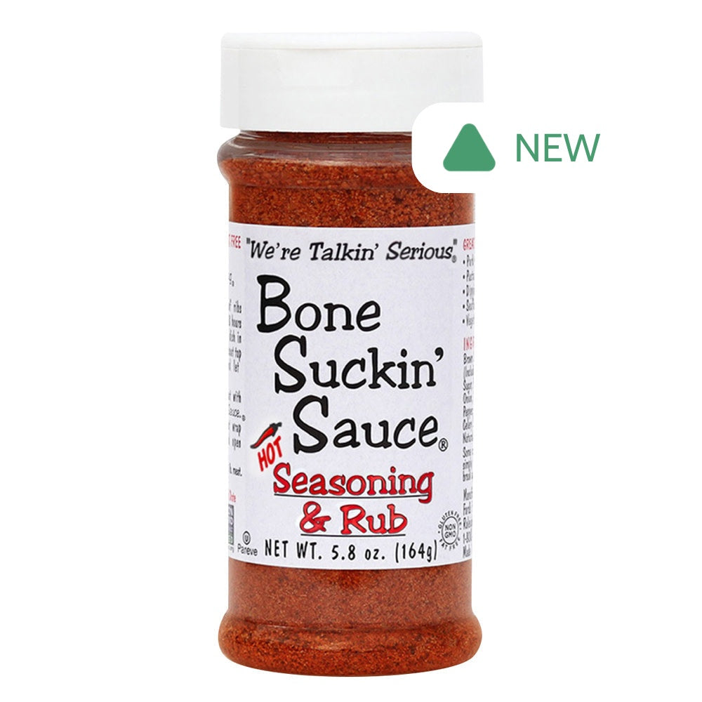 Wholesale Bone Suckin' Sauce Hot Seasoning And Rub 6.2 Oz Bottle- Bulk