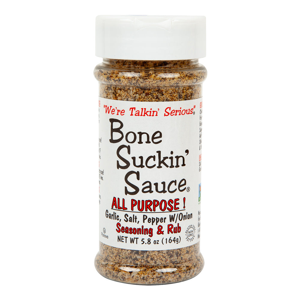 Wholesale Bone Suckin’ Sauce All Purpose Seasoning & Rub 5.8 Oz Shaker Bottle- Bulk