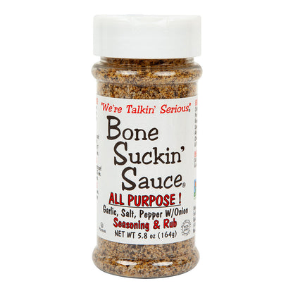 Wholesale Bone Suckin’ Sauce All Purpose Seasoning & Rub 5.8 Oz Shaker Bottle- Bulk