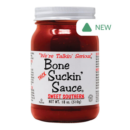 Wholesale Bone Suckin' Thick Sweet Southern Sauce 18 Oz Jar- Bulk