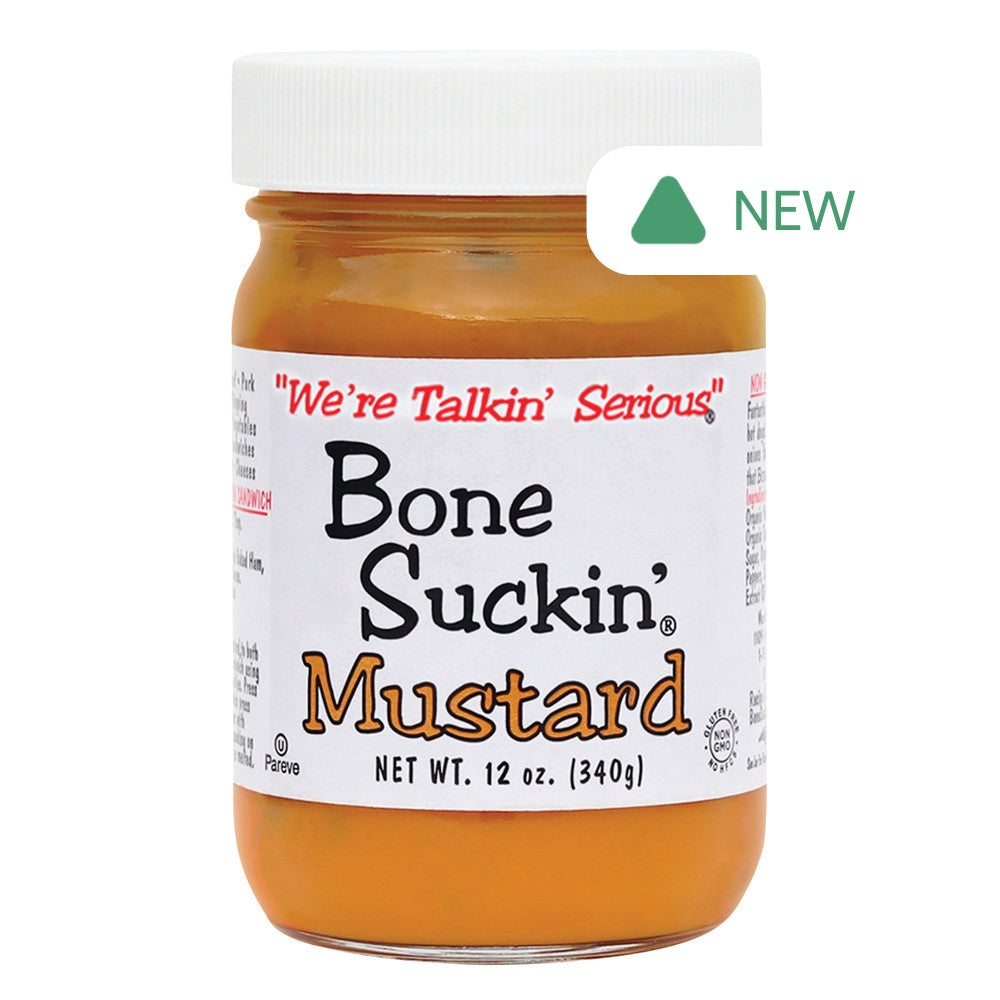 Wholesale Bone Suckin' Mustard 12 Oz Jar- Bulk