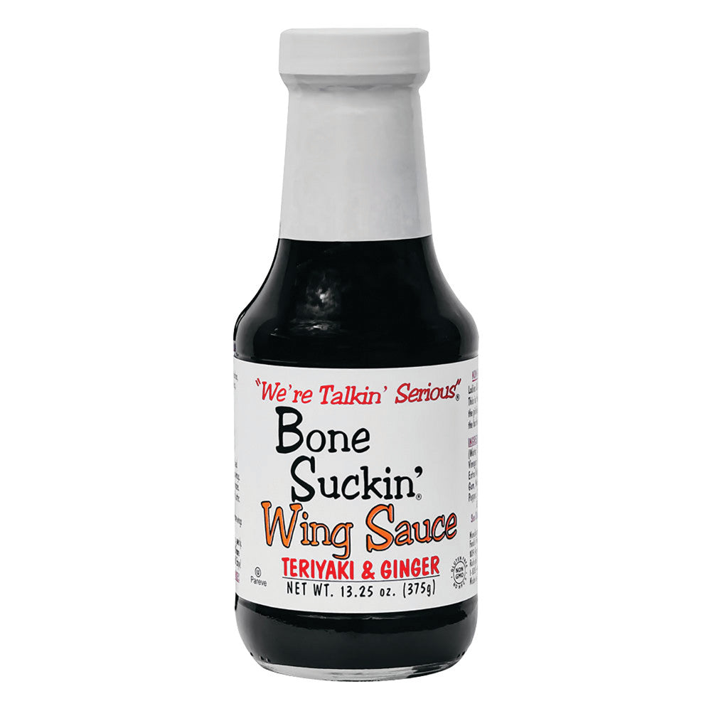 Wholesale Bone Suckin' Wing Sauce Teriyaki & Ginger 13.25 Oz Bottle- Bulk