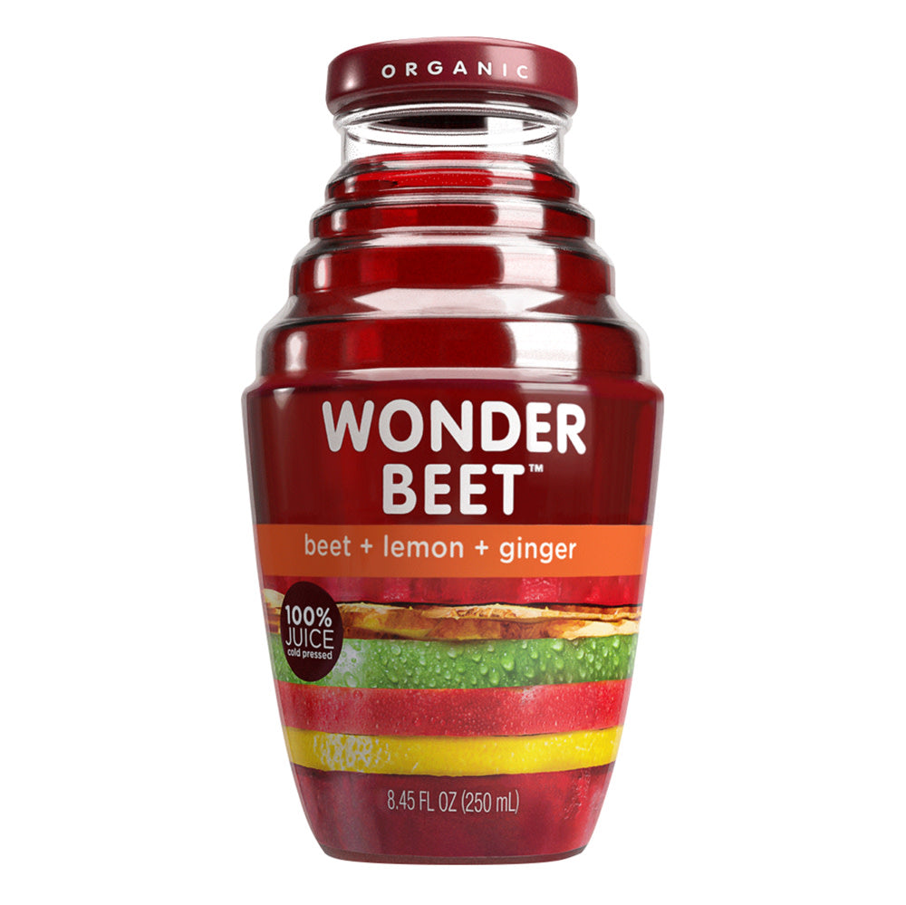 Wholesale Beetology Beet & Lemon & Ginger Juice 8.45 Oz Bottle- Bulk