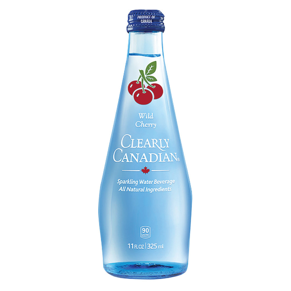Wholesale Clearly Canadian Wild Cherry Sparkling Water 11 Oz Bottle- Bulk