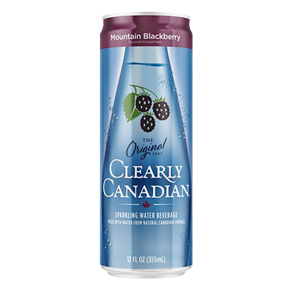 Wholesale Clearly Canadian Mountain Blackberry 12 Oz Can- Bulk