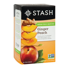Wholesale Stash Ginger Peach Green Tea With Matcha 18 Ct Box- Bulk