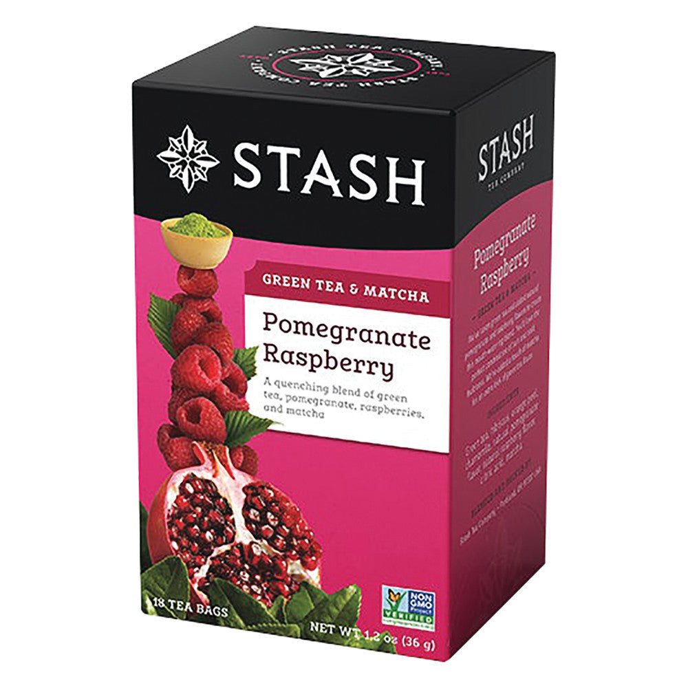 Wholesale Stash Pomegranate Raspberry Tea With Matcha 18 Ct Box- Bulk