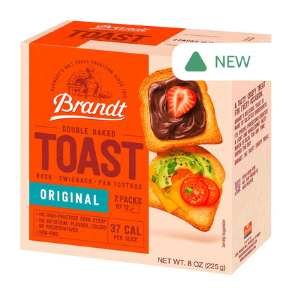 Wholesale Brandt Zwieback Double Baked Toast Original 8 Oz Box- Bulk