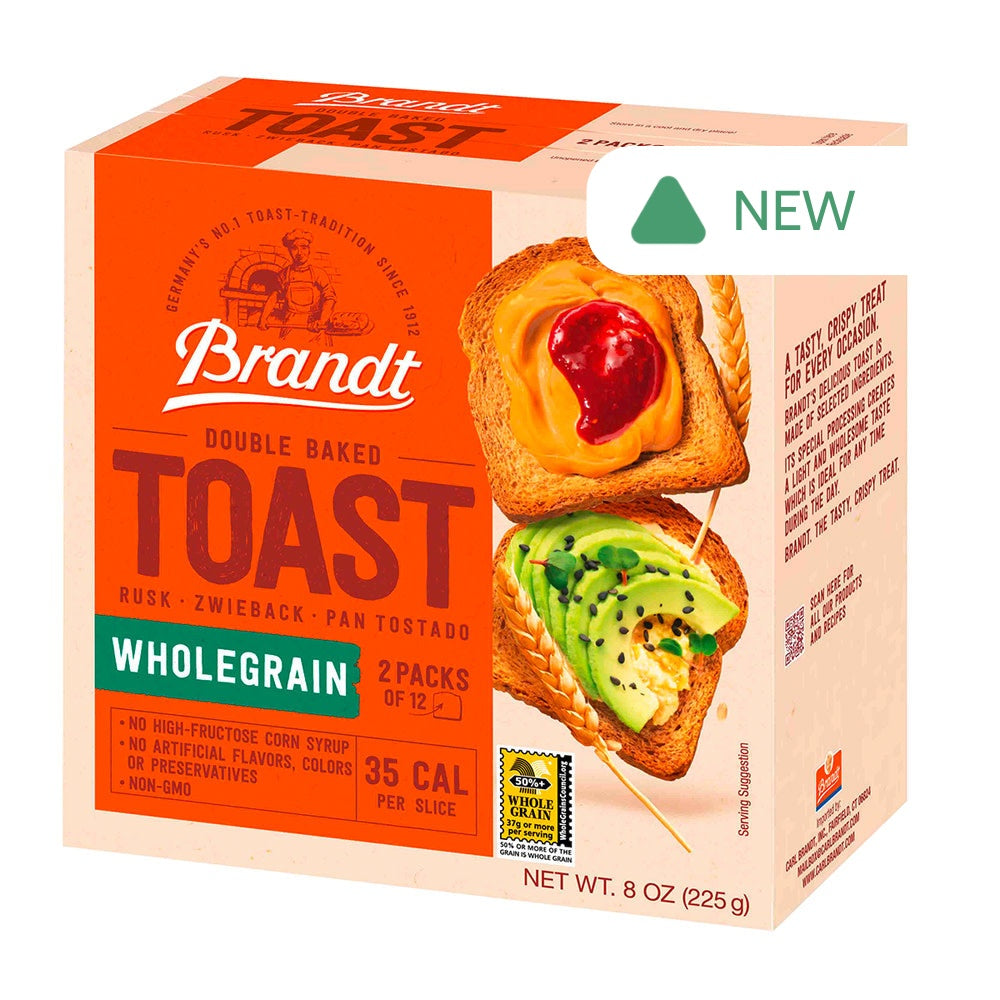Wholesale Brandt Zwieback Whole Grain Double Baked Toast 8 Oz Box- Bulk