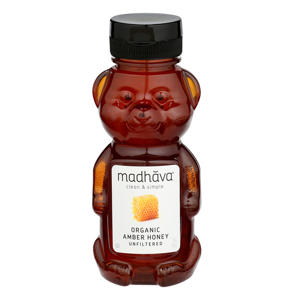 Wholesale Madhava Honey Bear 12 Oz Bottle- Bulk