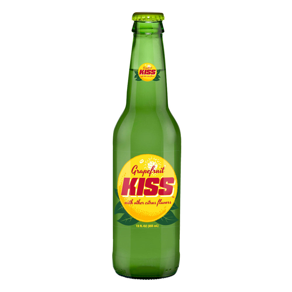 Wholesale Grapefruit Kiss Soda 12 Oz Bottle- Bulk