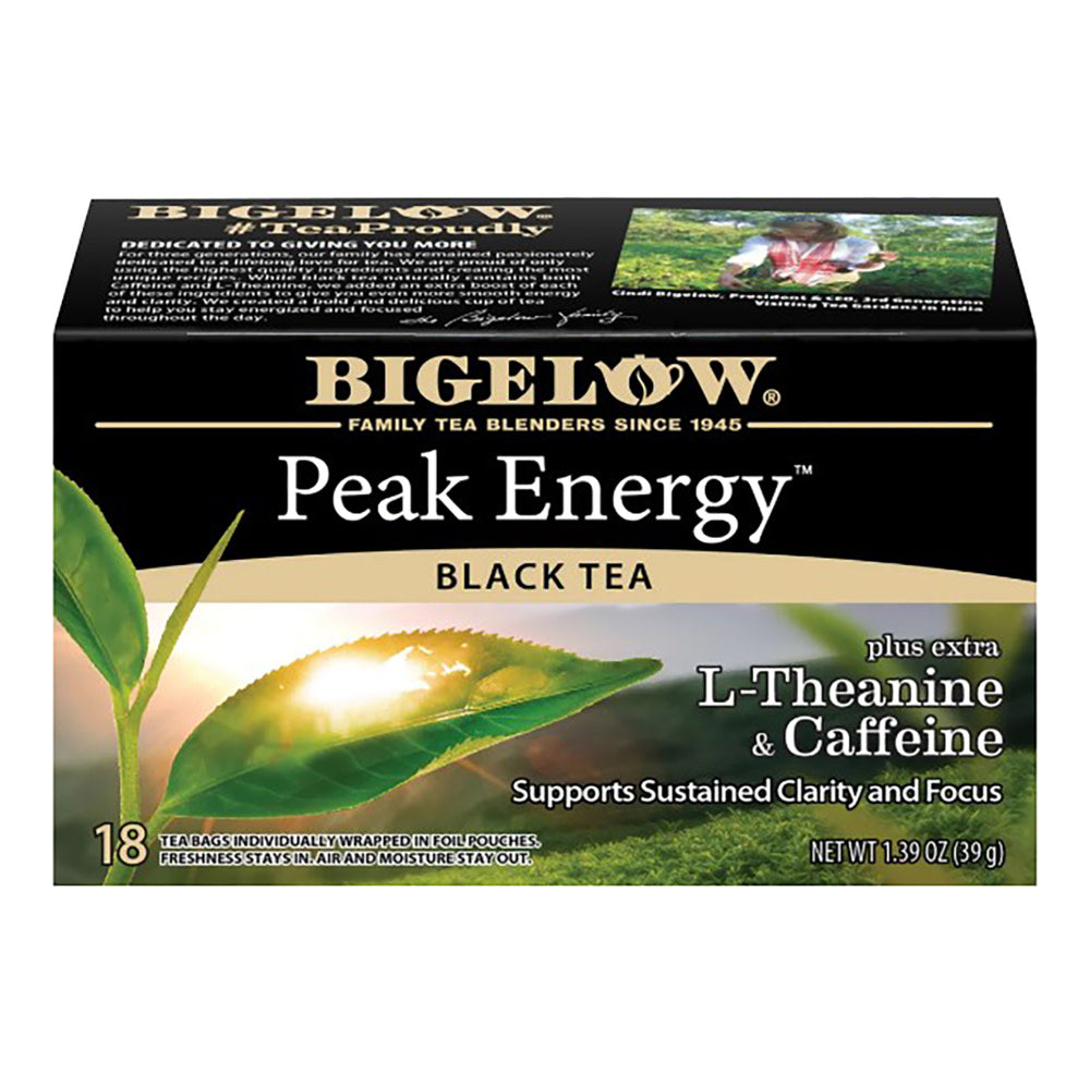 Wholesale Bigelow - Peak Energy&Caffe Black Tea - 18Ct - Pk6- Bulk