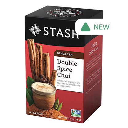 Wholesale Stash Double Spice Chai Black Tea 18 Ct Box- Bulk