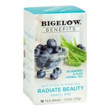 Wholesale Bigelow Benefits Blueberry Aloe Tea 18 Ct Box- Bulk