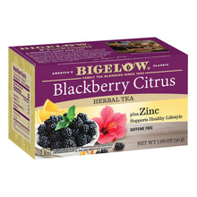 Wholesale Bigelow Blackberry Citrus + Zinc Herbal Tea 18 Ct Box- Bulk