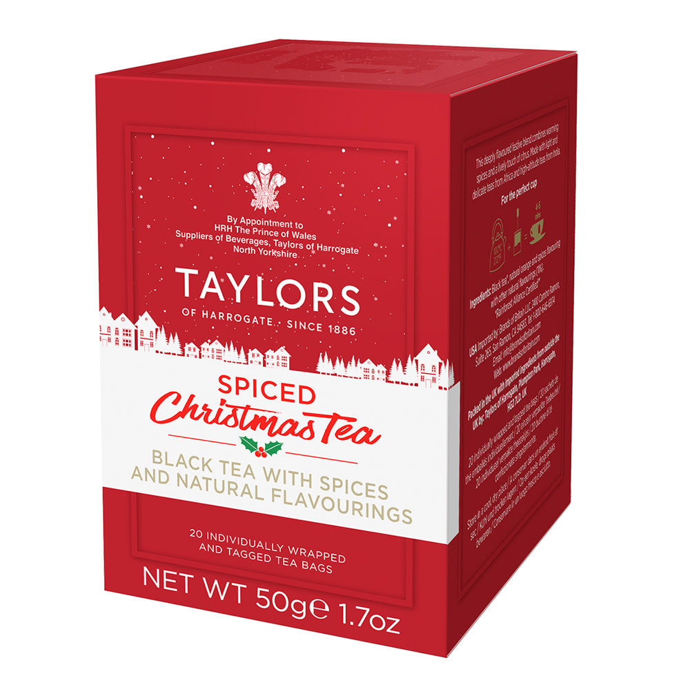 Wholesale Taylors Of Harrogate Spiced Christmas Tea 20 Ct Box- Bulk
