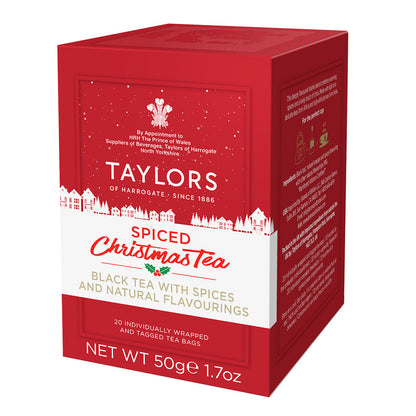 Wholesale Taylors Of Harrogate Spiced Christmas Tea 20 Ct Box- Bulk