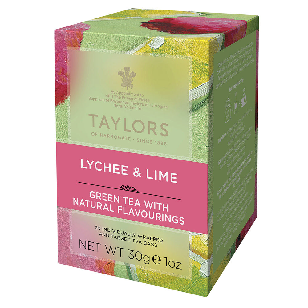 Wholesale Taylors Of Harrogate - Lych &Lime Green Tea - 20Ct- Bulk