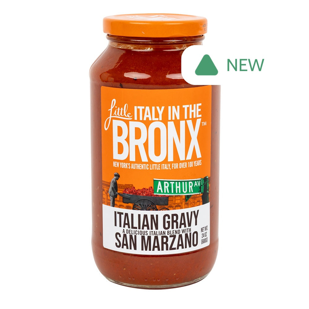 Wholesale Little Italy In The Bronx Italian Gravy Sauce 24 Oz Jar- Bulk
