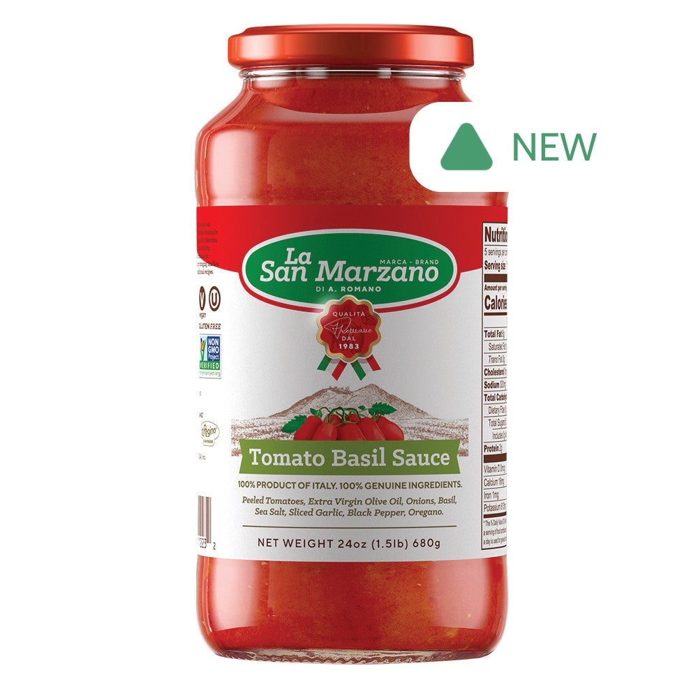 Wholesale La San Marzano Tomato Basil Sauce 24 Oz Jar- Bulk