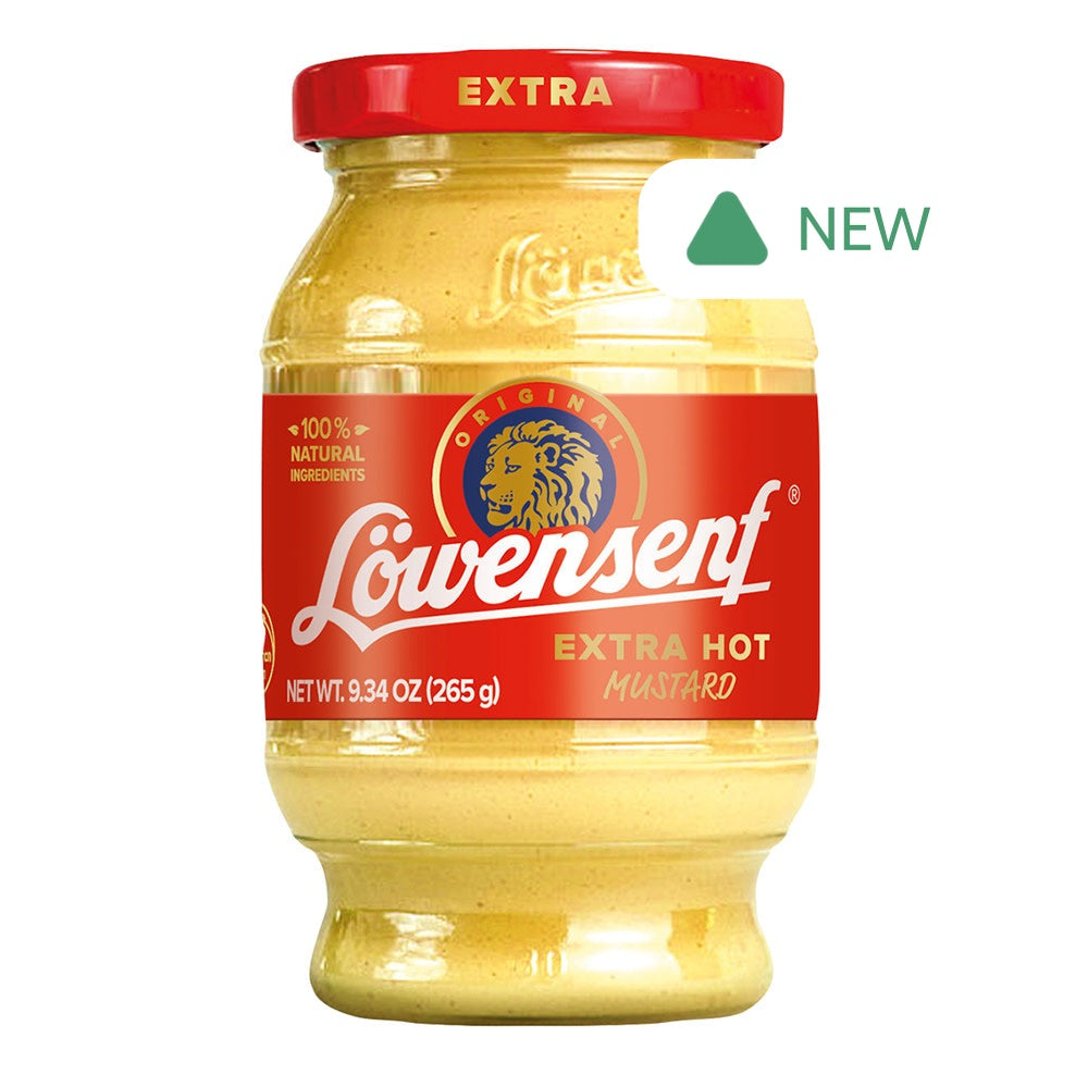 Wholesale Lowensenf Extra Hot Mustard 9.34 Oz Jar- Bulk