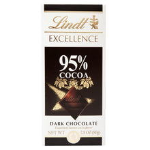 Wholesale Lindt Excellence Dark Chocolate 95% Cocoa 2.8 Oz Bar- Bulk