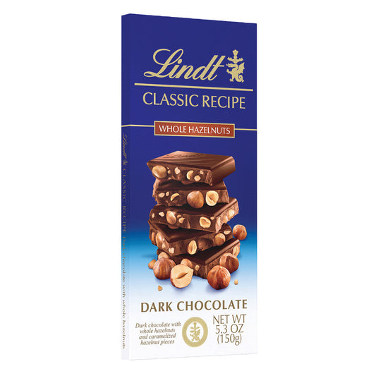 Wholesale Lindt Classic Dark Chocolate Whole Hazelnut 5.3 Oz Bar- Bulk