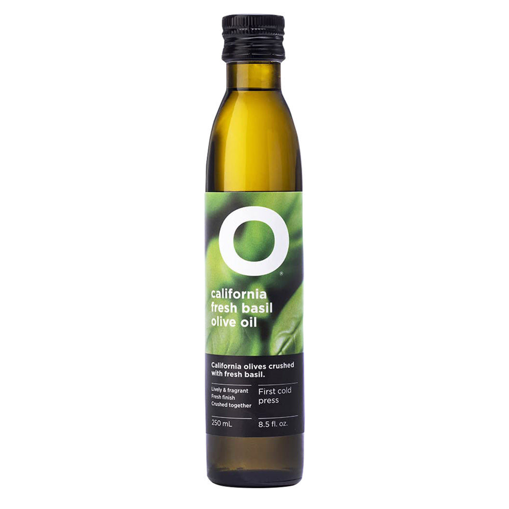 Wholesale O California Fresh Basil Olive Oil 8.5 Oz Bottle- Bulk