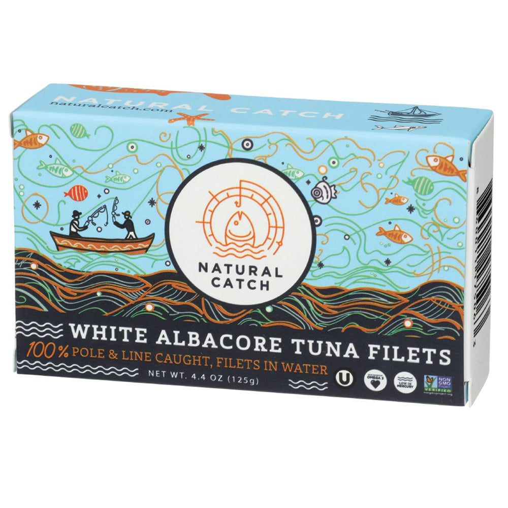 Wholesale Natural Catch White Albacore Tuna Original Filets 4.4 Oz Box- Bulk