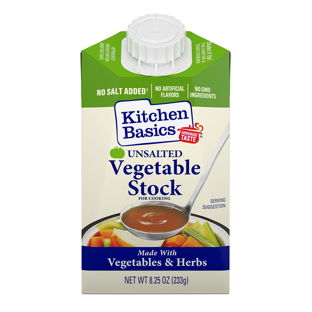Wholesale Kitchen Basics Unsalted Vegetable Stock 8.25 Oz- Bulk