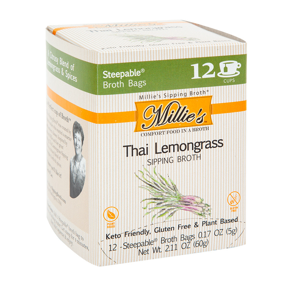 Wholesale Millie'S Sipping Broth Thai Lemongrass 12 Count Box- Bulk