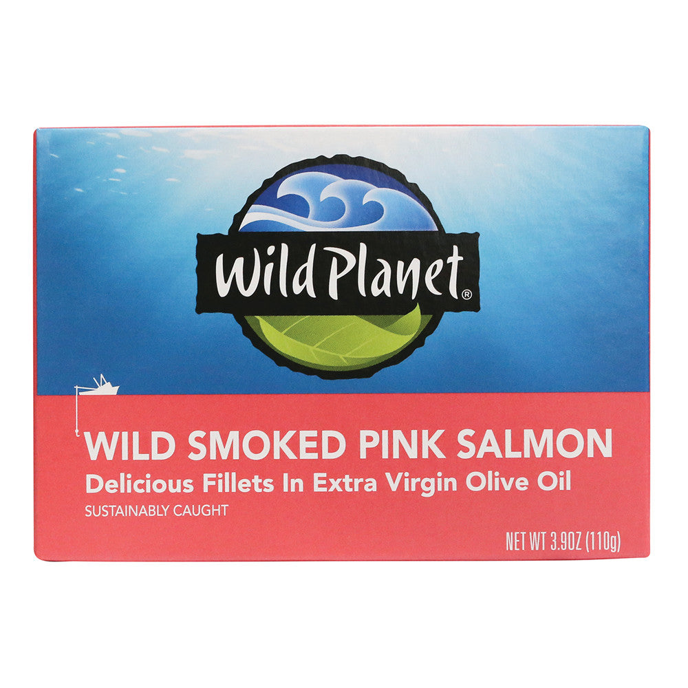 Wholesale Wild Planet Wild Smoked Pink Salmon Fillets 3.9 Oz Can- Bulk