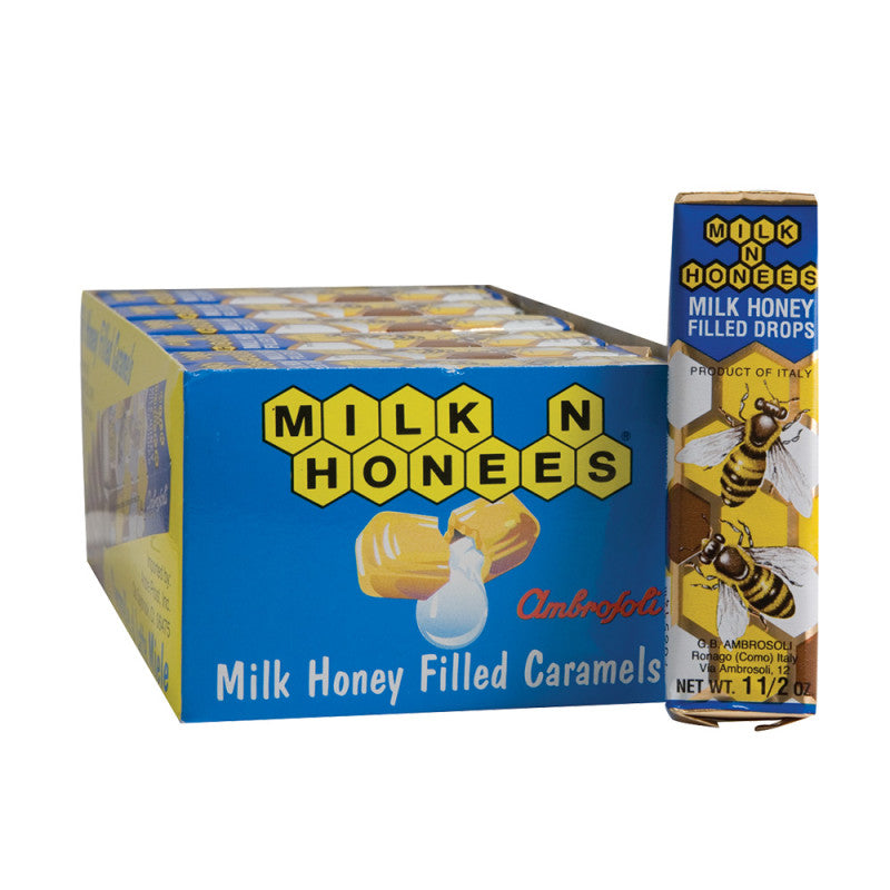 Wholesale Honees Milk & Honey Filled Cough Drops 1.5 Oz Stick- Bulk