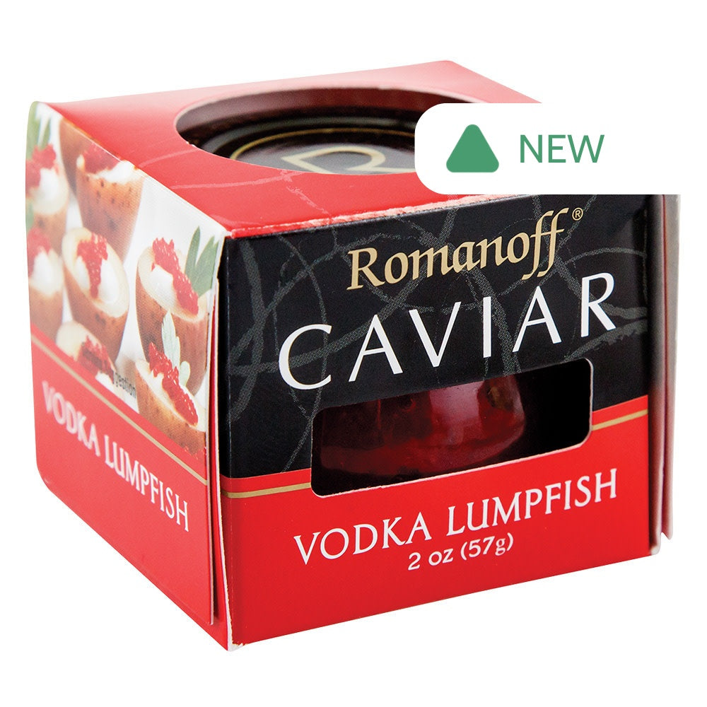 Wholesale Romanoff Red Vodka Lumpfish Caviar 2 Oz- Bulk