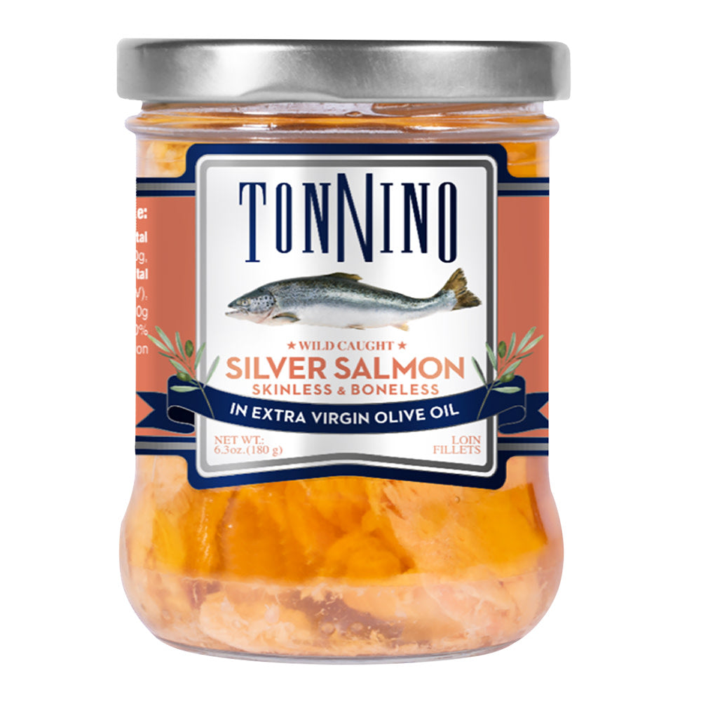 Wholesale Tonnino Silver Salmon Filet Evoo 6.3 Oz Jar- Bulk