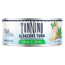 Wholesale Tonnino Albacore Tuna In Olive Oil Garlic & Herb 4.94 Oz Can- Bulk
