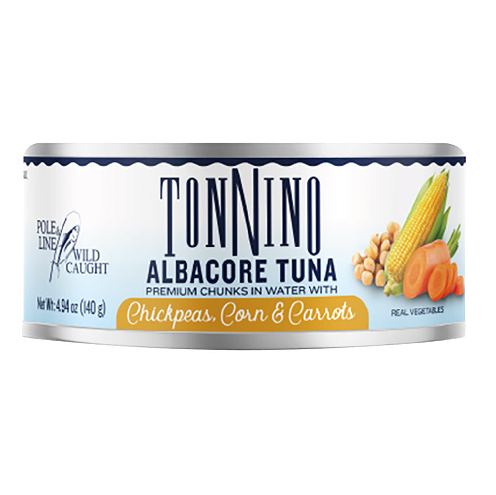 Wholesale Tonnino Albacore Tuna In Water Chickpea Corn & Carrot 4.94 Oz Can- Bulk