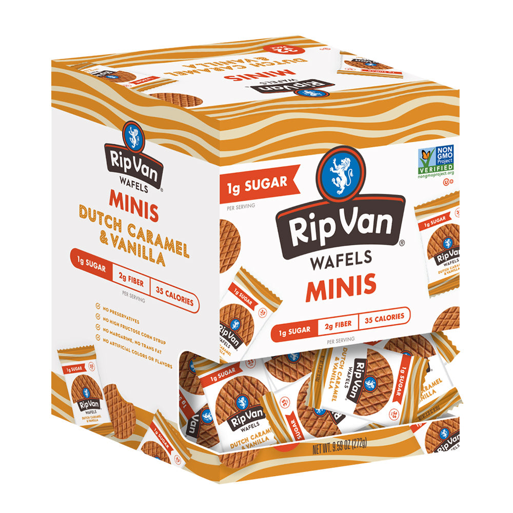 Wholesale Rip Vanilla - Mini Waffles - Vanilla Caramel - .30Oz- Bulk