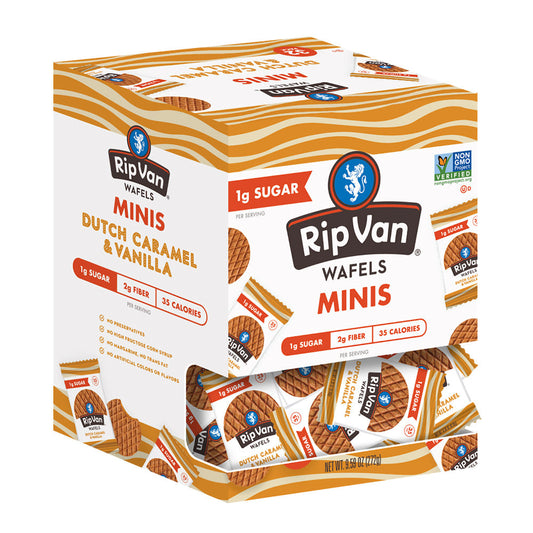 Wholesale Rip Vanilla - Mini Waffles - Vanilla Caramel - .30Oz- Bulk