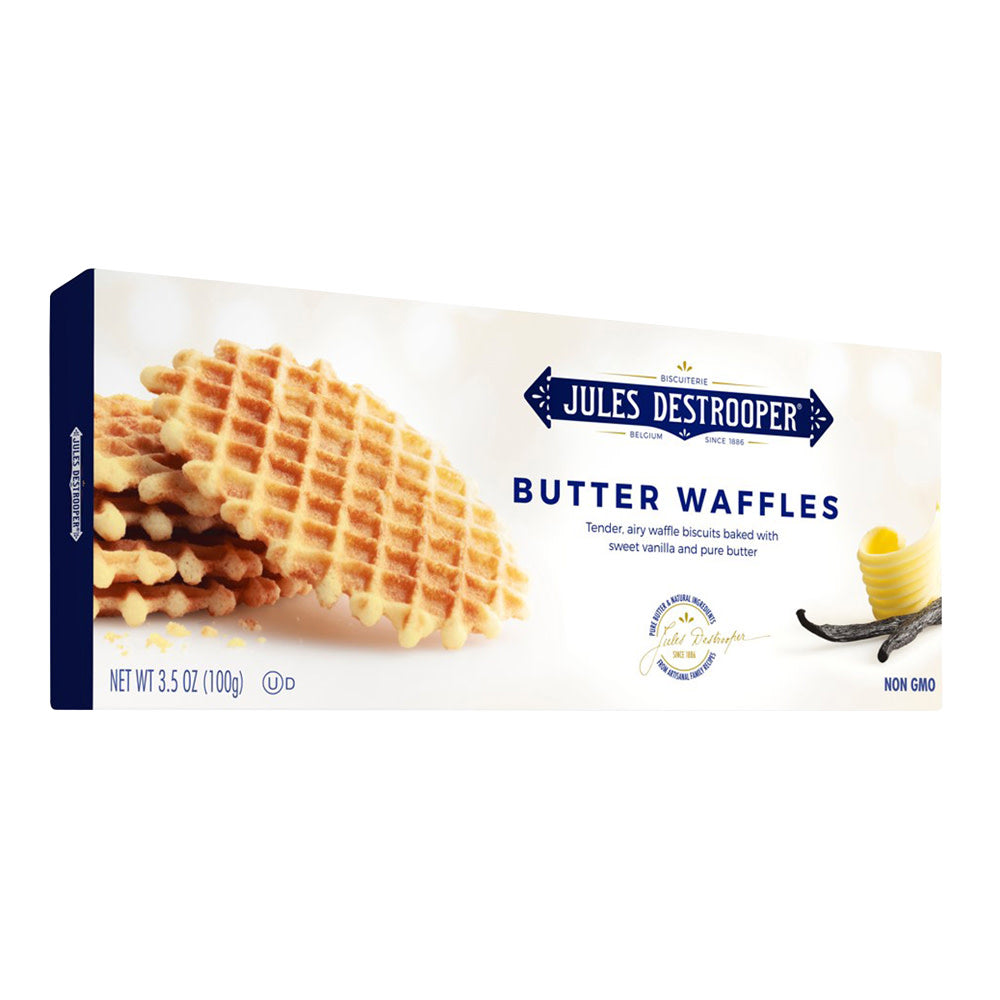 Wholesale Jules Destrooper Butter Waffles 3.5 Oz Box- Bulk