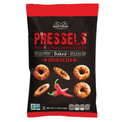 Pressels Pretzel Chips Sriracha 7.1 Oz Bag