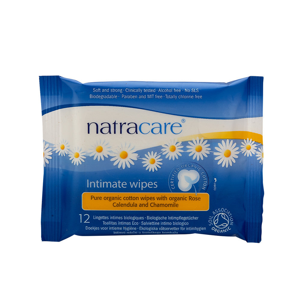 Wholesale Natracare Organic Intimate Wipes Pouch- Bulk