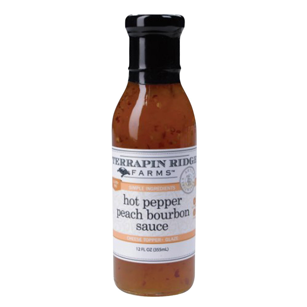 Wholesale Terrapin Ridge - Bourbon Sauce Hot Pepper Peach - 12Oz - Pk6- Bulk