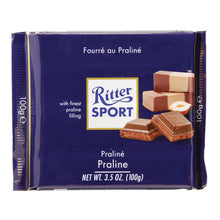 Wholesale Ritter Sport Milk Chocolate Praline Filled 3.5 Oz Bar- Bulk