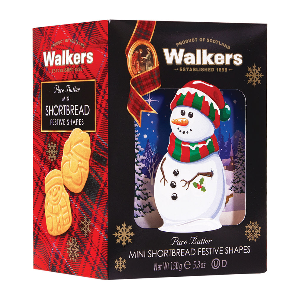 Wholesale Walkers Shortbread Cookie 3D Snowman Tin 5.3 Oz Box- Bulk